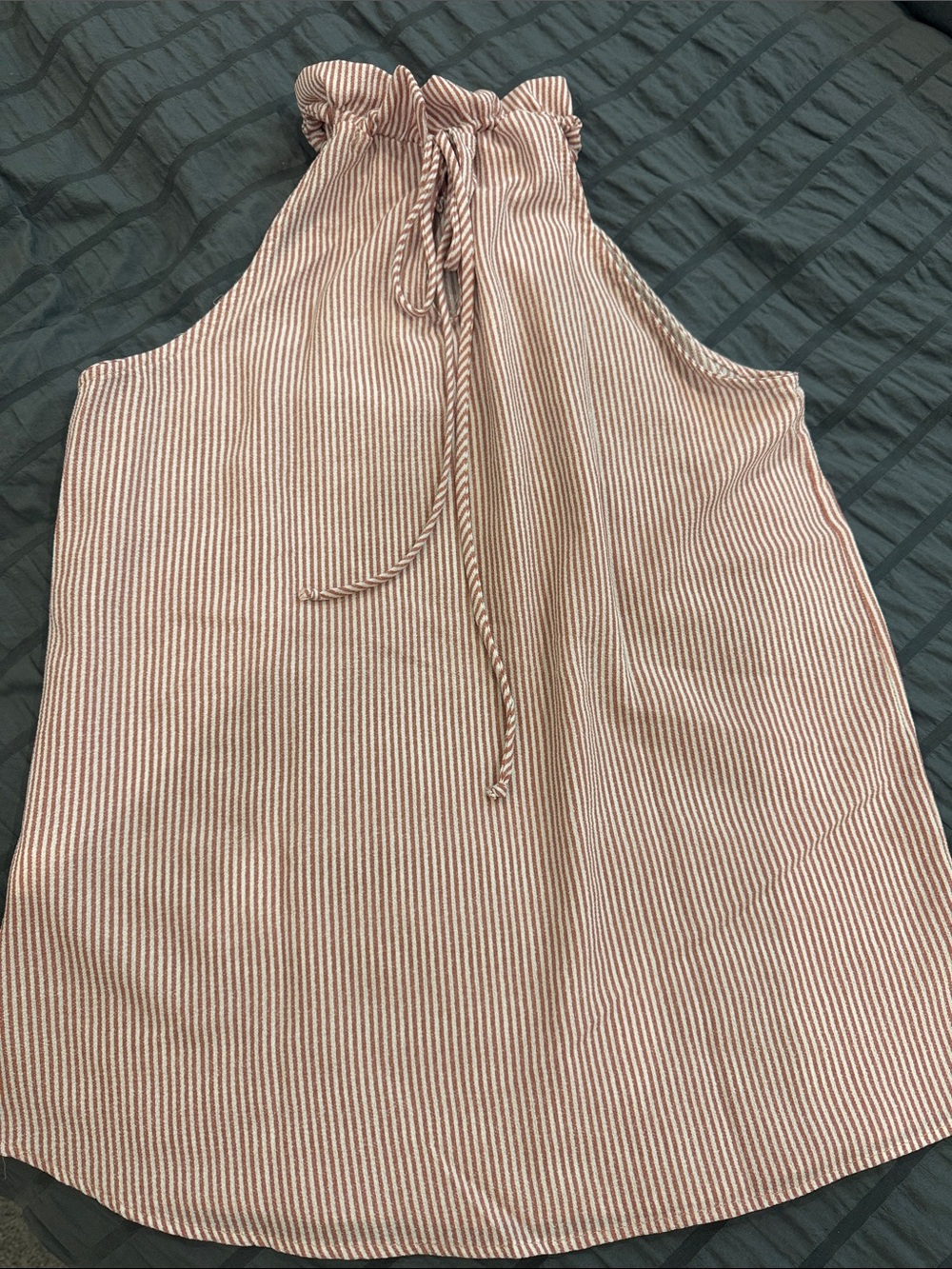 heyday Pink Ruffled Halter Ribbed Camisole - Picture 4 of 4